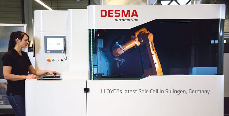 Lloyd Schuhe und DESMA arbeiten bei der Automation eng zusammen